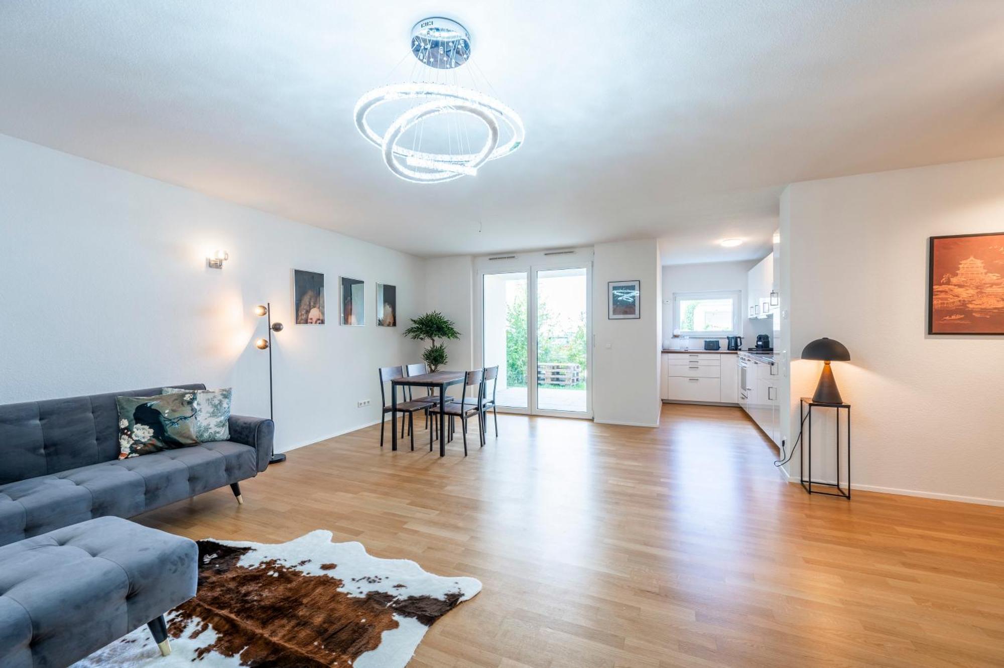 Exquis 2Br Luxus Apartment Tao I Parken I Netflix I Garten I Familienfreundlich I Holzgerlingen Kültér fotó